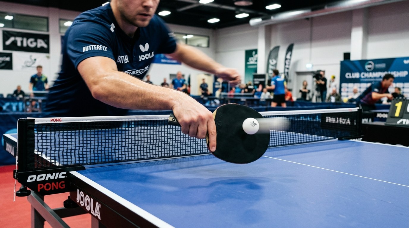 Trening tenisa stołowego w klubie Invictus